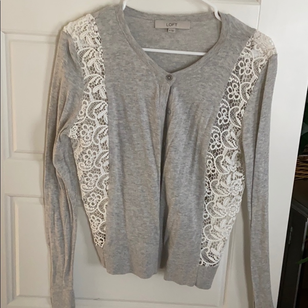 Loft grey sweater. Super cute.